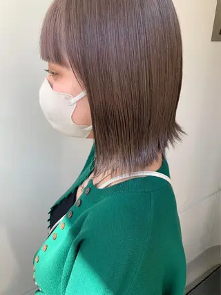 ミディアム カラー 羽エクステ/シール エクステ/横浜駅5分のヘアスタイル