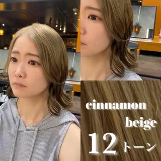 ミディアム カラー Ms.CHARM所属・透明感カラー🌿 グレージュ🐺陽介のヘアスタイル