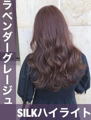 ロング カラー ブリーチなし✨艶髪 カラー𓃲YAGIのヘアスタイル