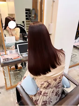 セミロング カラー mai @ma_____iiのヘアスタイル