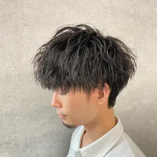 ショート カラー パーマ ヘアアレンジ メンズ キッズ ネイル マツエク・マツパ アイブロウ 仕上がり満足度No. 1🔥BLUCK🔥のヘアスタイル