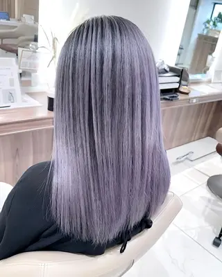 セミロング カラー 渡邊楓果／髪質改善 ブリーチ/カラーのヘアスタイル