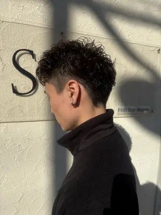 ショート パーマ メンズ 西村 弘輝 パーマ/艶髪カラーのヘアスタイル