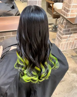 ロング カラー ACROあべの店所属・艶カラー/インナー /グラデ/大西小百合のヘアスタイル