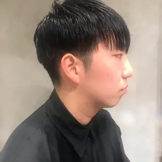 メンズ 柔らかブラウン/顔周 りレイヤー♡ユウシのヘアスタイル