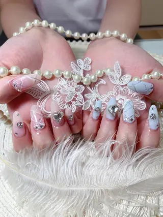 カラー ネイル ネイルサロンAiri 長さ出し·シンプルのネイルデザイン