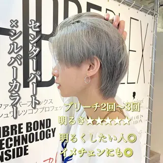 ショート カラー パーマ ヘアアレンジ メンズ 艶カラー の達人のヘアスタイル