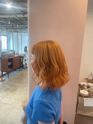 ミディアム カラー ゆるふわガーリーst yle🩰yuukaのヘアスタイル