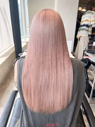 セミロング カラー ヘアアレンジ 🍯傷ませないカラー 髪質改善🍯彪雅のヘアスタイル