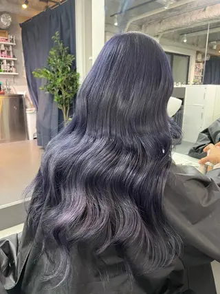 ロング カラー ハイトーン&髪質改善 ＆韓国エクステ🤎のヘアスタイル