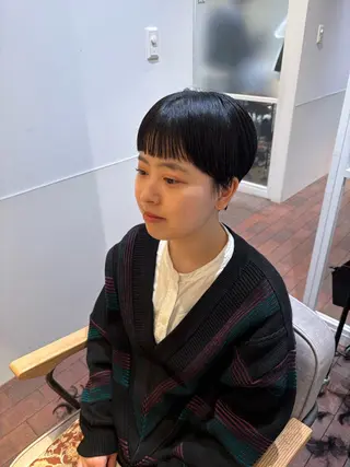 ショート ショート／ミニボブ マンツーマン/マユコのヘアスタイル