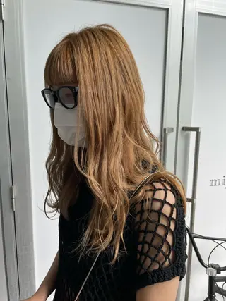 セミロング 栄　mighty by H所属・不破一輝/栄/矢場町 ボブ/レイヤー/艶髪のヘアスタイル