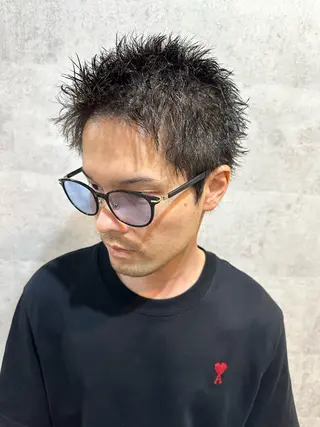 パーマ メンズ Bleachi 大宮West所属・鈴木拓也 メンズカットのヘアスタイル