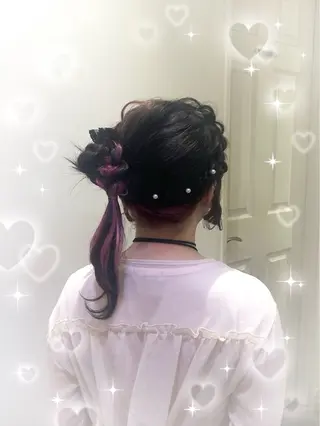 ヘアアレンジ 🎀透明感カラー🎀 ヘアメ／mikotoのヘアスタイル