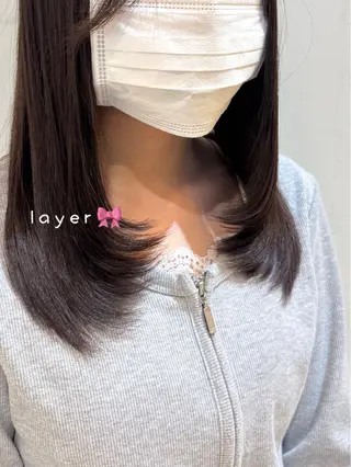 ロング 透明感カラー🧁🩰 🫧仲松良菜🎀のヘアスタイル