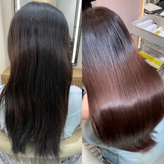 ロング カラー パーマ 巻ける縮毛矯正/ボブ 小顔カット大和田拓夢のヘアスタイル