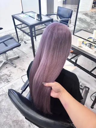 セミロング カラー ヘアアレンジ 🎀モテ暖色× エクステ🎀あかりのヘアスタイル