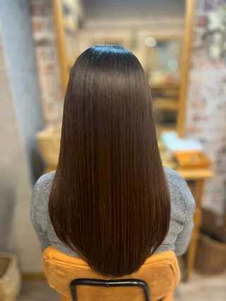 ロング カラー パーマ 髪質改善HALO トリートメント専門店のヘアスタイル