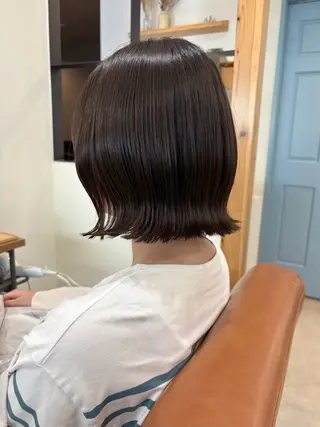 ショート 艶感暖色カラー /透明感/瀬戸山舞のヘアスタイル