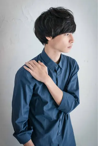 パーマ メンズ GO TODAY シェアサロン 原宿本店所属・ボブ/レイヤー/ パーマ/淀川 純のヘアスタイル