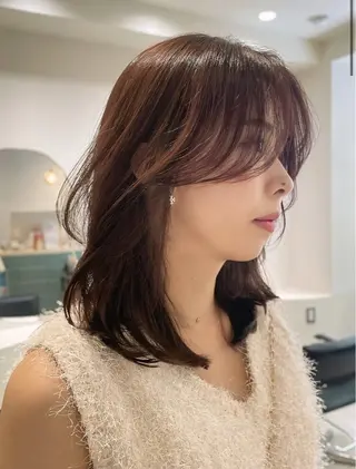 セミロング 🐻清水 佑麻のヘアスタイル