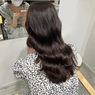 ロング カラー ながい りなのヘアスタイル