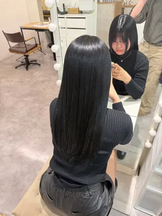 ロング 村中 玲那のヘアスタイル