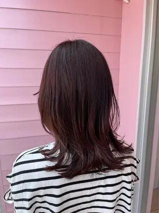 セミロング カラー 【史上最高】口コミ No.1/ナツキのヘアスタイル