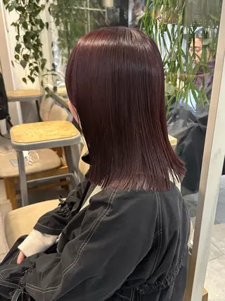 ミディアム カラー REINA☁️透明感 カラー/ぷつっと♡のヘアスタイル