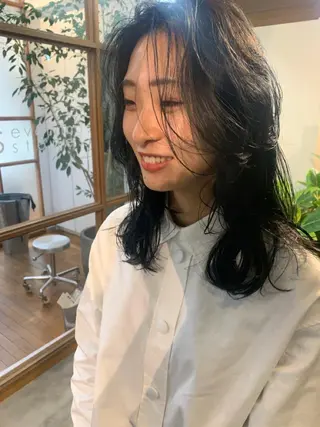 ミディアム パーマ Genta @gegege75のヘアスタイル