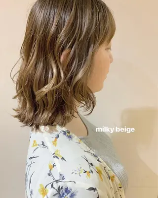ミディアム 菅原リキヤ くびれレイヤーヘアのヘアスタイル