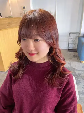 カラー La fith hair ray 札幌店所属・顔まわり/W カラー/リョウのヘアスタイル