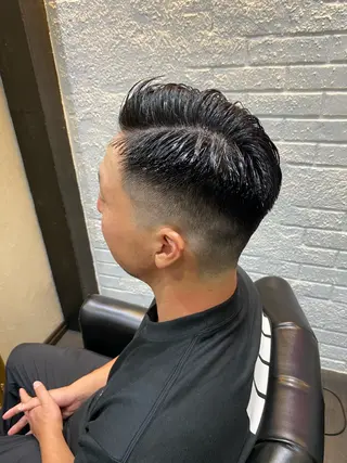 ショート カラー パーマ メンズ キッズ HairSignature所属・ブリーチ指名神戸 No.1美容師RENのヘアスタイル