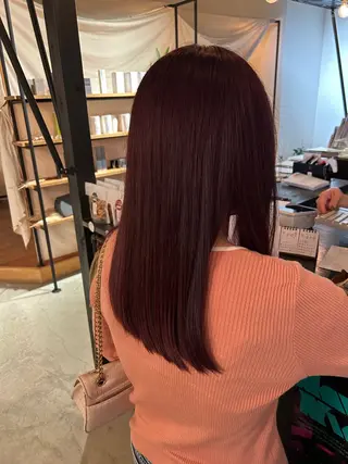 ロング hair lapis上地所属・ラベンダーカラー/ 岡崎/たさき　みゆうのヘアスタイル