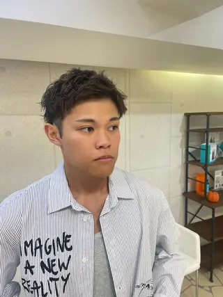 ショート パーマ メンズ XANADU上野店 🐼ﾖｺﾊｼのヘアスタイル