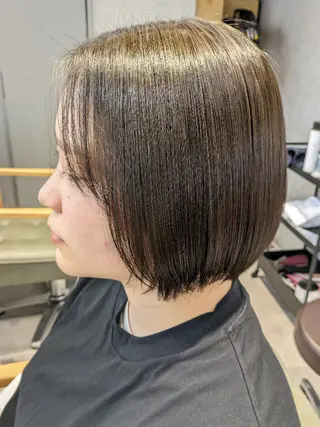 ミディアム カラー ヘアアレンジ 小國 綾かのヘアスタイル