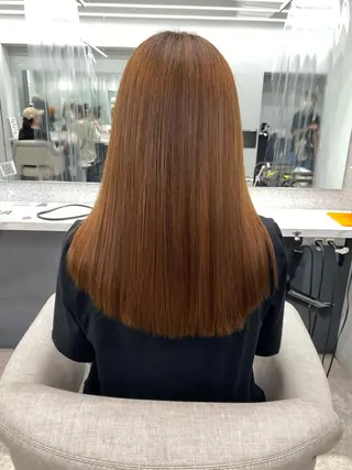 ロング 京都レイヤーカット/ 縮毛矯正/羽柴りくのヘアスタイル