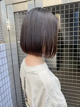 ショート ショート/ボブ/ 白髪ぼかし/しんやのヘアスタイル