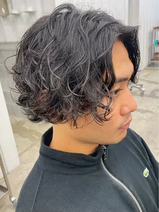 ミディアム パーマ メンズ ［似合わせヘア］ ✂︎OGURO✂︎のヘアスタイル