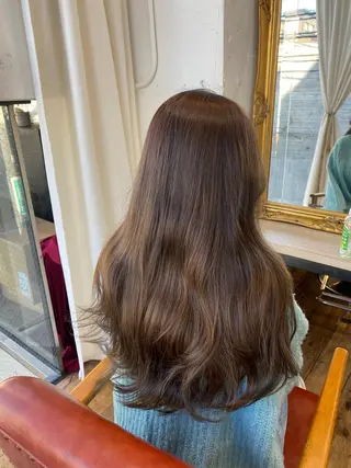 ロング カラー ヘアアレンジ 暖色系/透明感 治野心のヘアスタイル