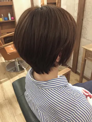 ショート カラー SALOWIN(サロウィン)広島並木通り所属・田村和範/似合わせ カラー/髪質改善のヘアスタイル