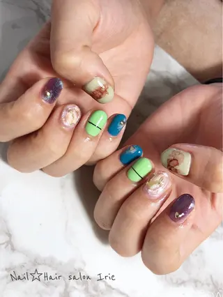 ネイル Hair salon Irie所属・與儀 知佳のネイルデザイン