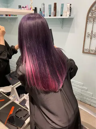 ロング カラー Bob＆ハイトーン 専門家CHIHIROのヘアスタイル