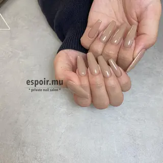 ロング ネイル espoir. muのネイルデザイン