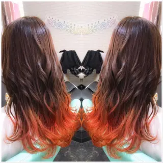 ロング カラー ヘアアレンジ Kimura Shinyaのヘアスタイル