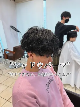 ショート パーマ スパイキーショート/ メンズパーマ/関内涼のヘアスタイル