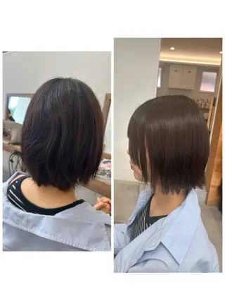 ミディアム パーマ no4ナチュラル戸祭所属・山越 美裕樹のヘアスタイル