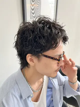 ショート パーマ メンズ 新潟メンズパーマ 新潟駅/小田拓実のヘアスタイル
