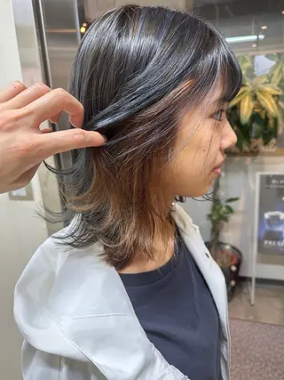 カラー 髪質改善&ストレート ✂︎鈴木青樹のヘアスタイル