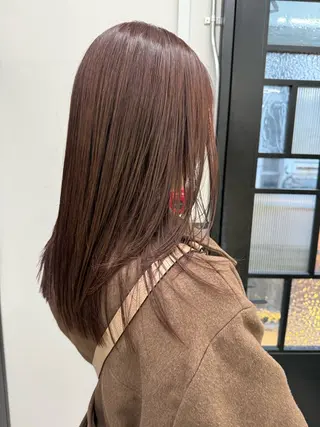 セミロング カラー 國井 廉のヘアスタイル